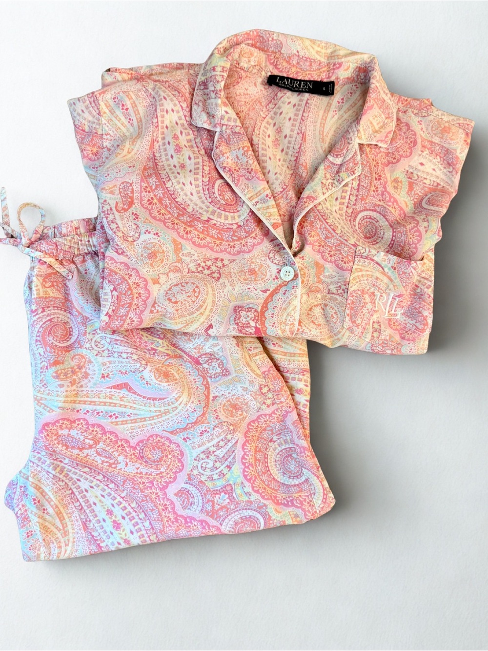 Paisley Boxer Pajama Set S